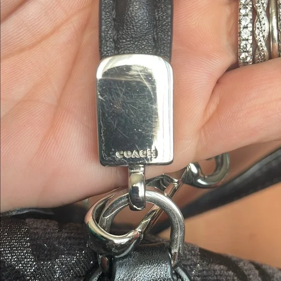 Coach Black Leopard Mini Bag - Picture 5 of 9